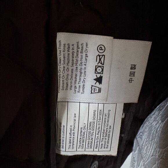 Eddie Bauer Quilted Goose Down Vest S /P Brown Zip Pockets Preppy equestrian - Picture 10 of 12